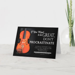 Carte Citation motivante pour les étudiants en musique –