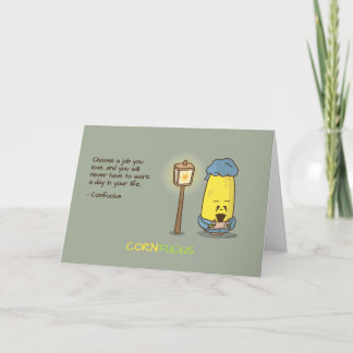 Carte Citation Motivationnelle Cute & Punny Confucius