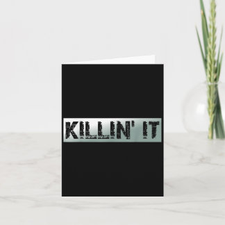 Carte Citation Motivationnelle Vintage Killin It