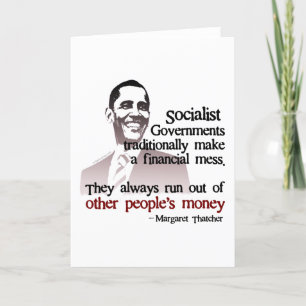 Carte Citation socialiste de Thatcher