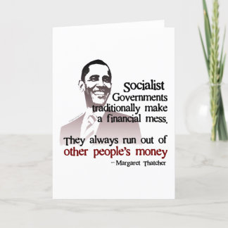 Carte Citation socialiste de Thatcher