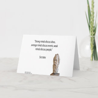 Carte Citation Socrates & Célèbres "Minds"