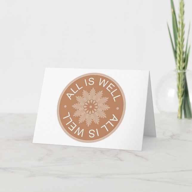 Carte Citations De 3 Mois ~Tout Est Bien ~Inspirant (Devant)