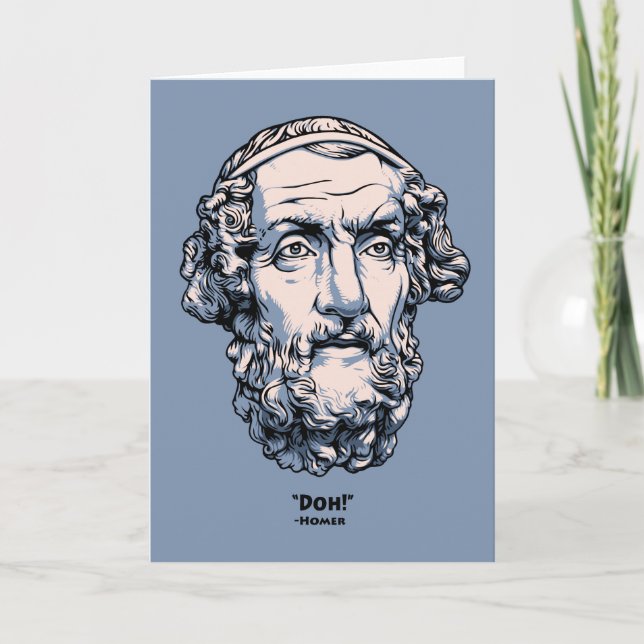 Carte Citations de Grec - Homer (Devant)