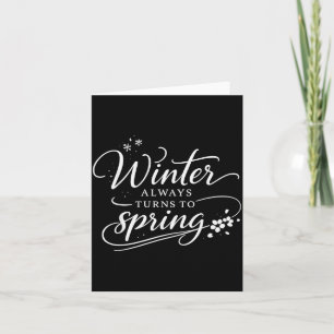 Carte Citations Inspirantes Changements D'hiver Au Print