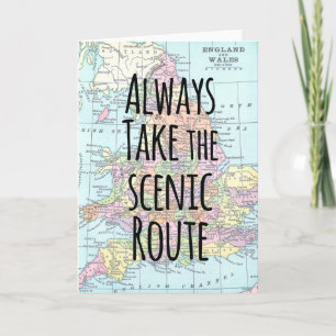 Carte Citer Route Pittoresque Angleterre Pays de Galles