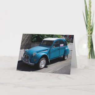 Carte Citroën bleu 2CV