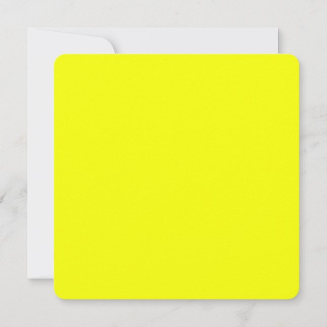 Carte Citron Jaune Arrière - plan Couleur Personnaliser  (Devant)