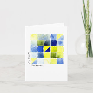 Carte Citron jaune - Cobalt Mix couleur bleu