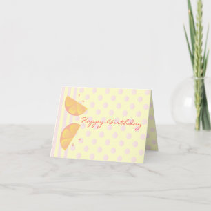 Carte Citron rose