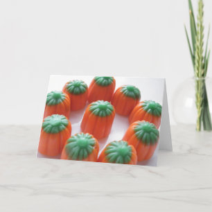Carte citrouille Candy Corn