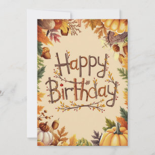 Carte Citrouille Chaleureux Editable Automne Automne Aut