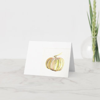 Carte citrouille d'automne