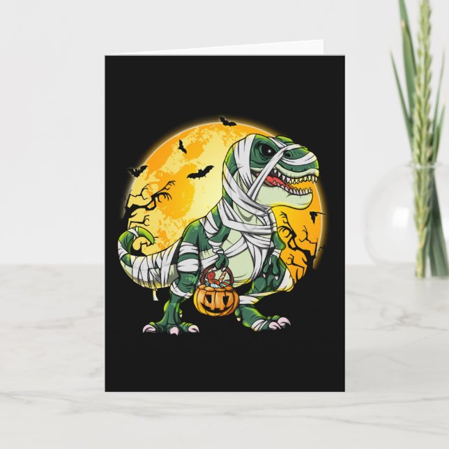 Carte Citrouille de la famille T-rex (Devant)