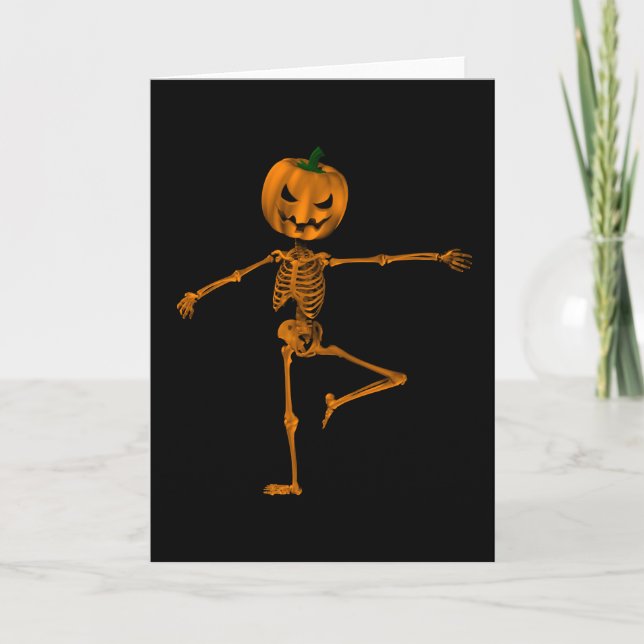 Carte Citrouille de position de ballet de retraite (Devant)