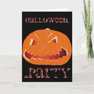 Carte Citrouille d'Halloween