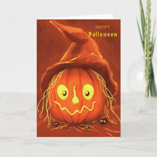 Carte Citrouille d'Halloween