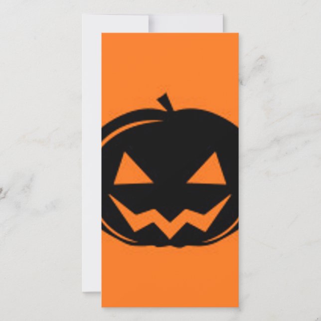 Carte Citrouille noir (Devant)