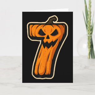 Carte Citrouille numéro 7 67 Meme couple assorti Hallowe