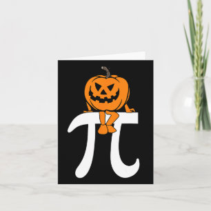 Carte Citrouille Pie Math Funny Halloween Thanksgiving P