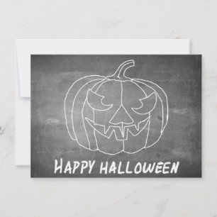 Carte Citrouille pour Halloween 3 aspect tableau