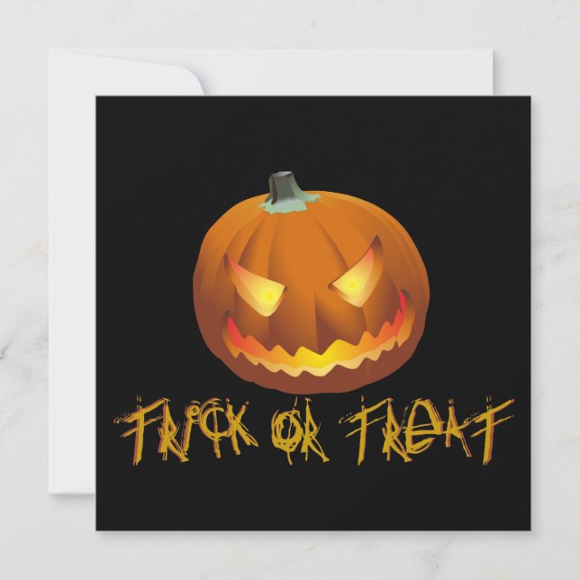 Carte Citrouille pour Halloween 6 (Devant)