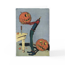 Citrouille se caresse la tête - Halloween