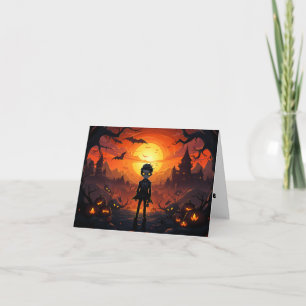 Carte Citrouille Vampire Et Halloween