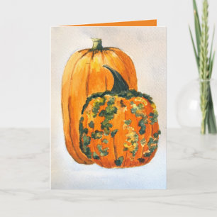 Carte Citrouilles Autunm vierge à l'intérieur
