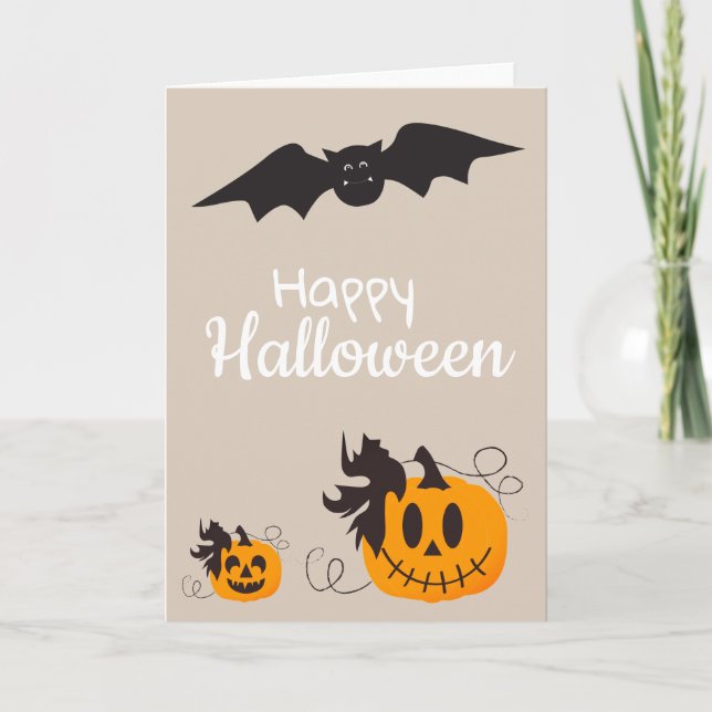 Carte Citrouilles d'Halloween (Devant)