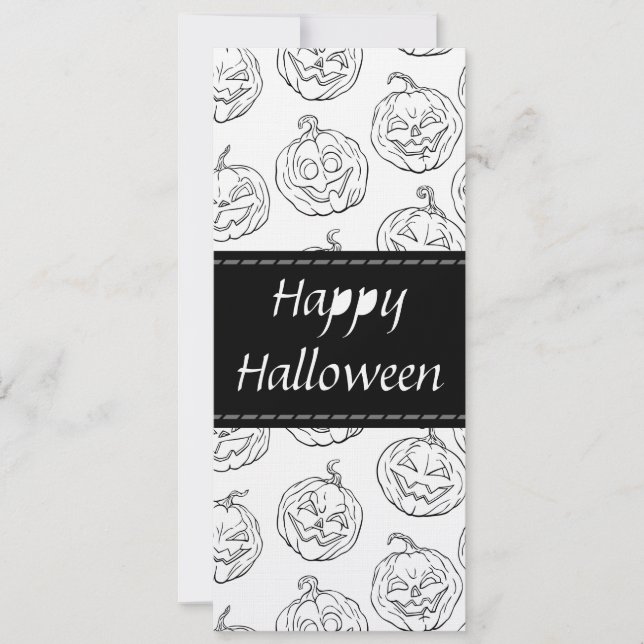 Carte Citrouilles d'Halloween (Devant)