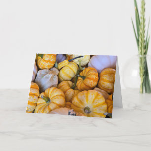 Carte Citrouilles et courges automnales
