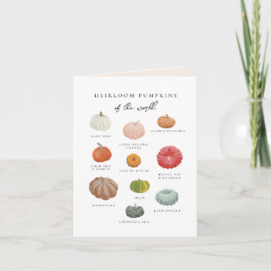 Carte Citrouilles Héritées d'Automne