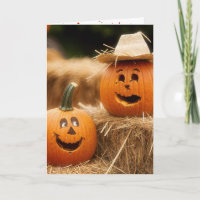Citrouilles Heureuses de l'Automne sur des Balles 