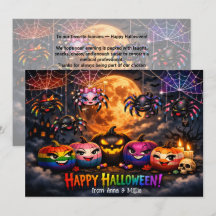 Carte 🕷️🌈 citrouilles patch arc-en-ciel LGBT