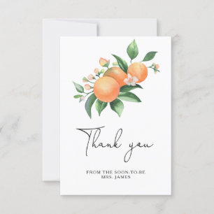 Carte Citrus - douche nuptiale merci