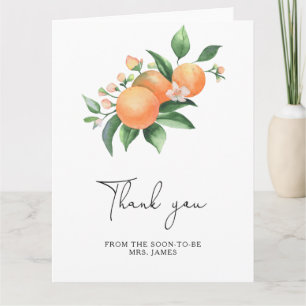 Carte Citrus - douche nuptiale merci
