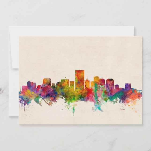 Carte Cityscape de Richmond Virginia Skyline (Devant)