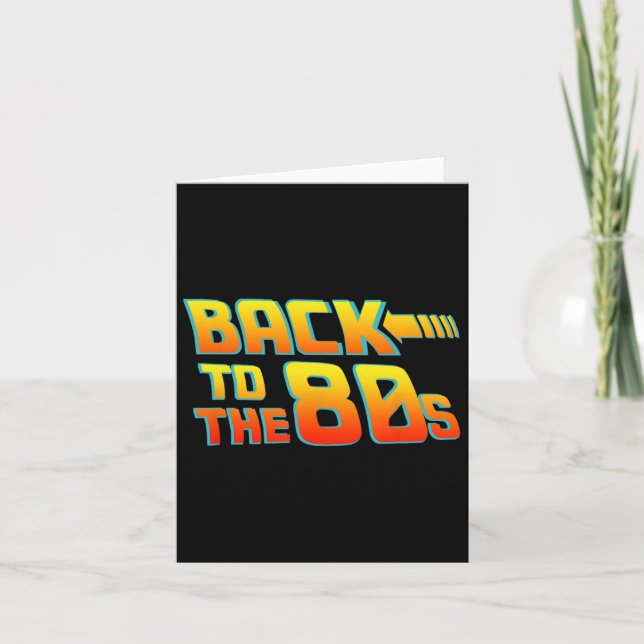 Carte Ck To The 80s - Costume Drôle Dress Party Idea Hal (Devant)