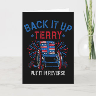 Carte Ck Up Terry Mettez-le à l'envers Feu d'artifice Dr