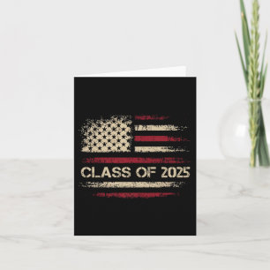 Carte Cl Of 2025 American Flag Usa Graduation Boys Girls