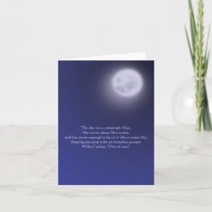 Carte Clair de lune avec la citation