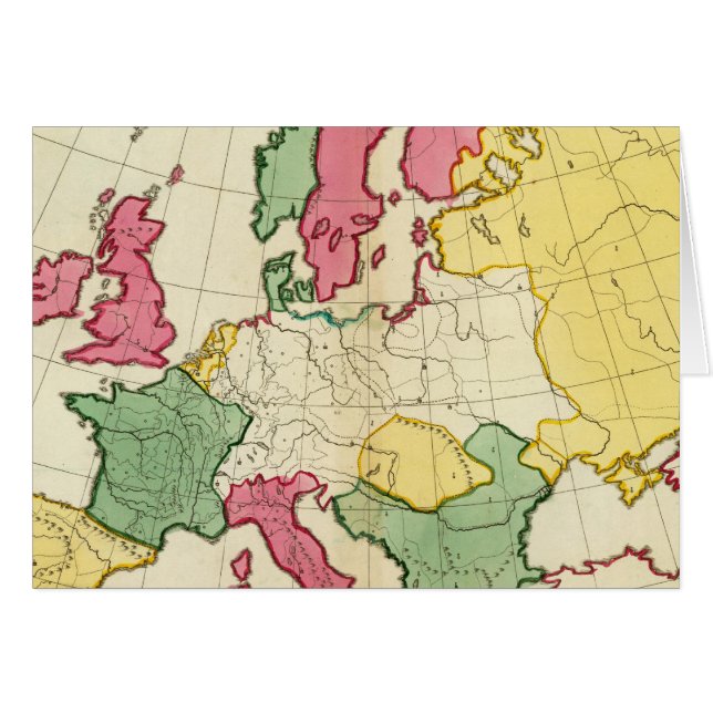 Carte claire Europe (Devant horizontal)