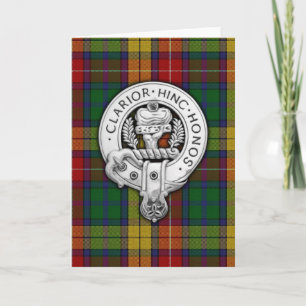 Carte Clan Buchanan Crest & Tartan