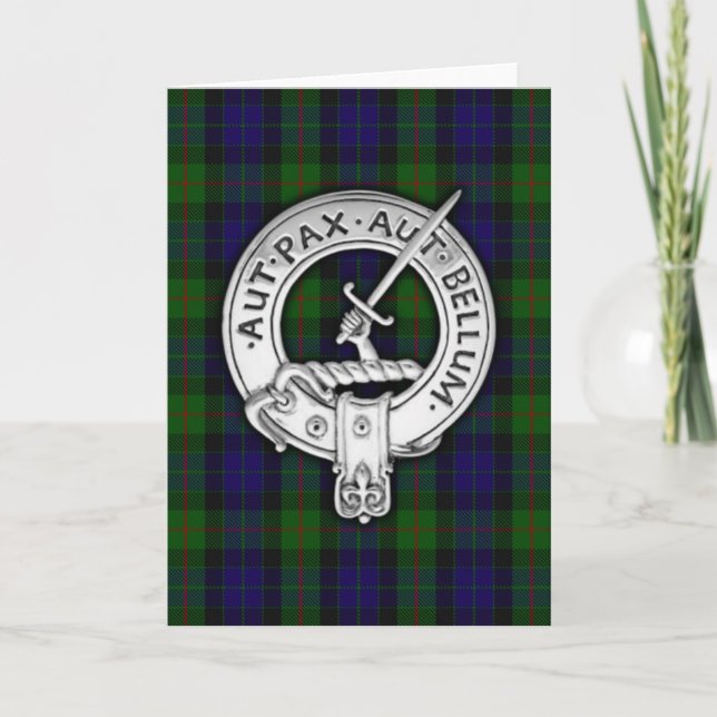 Carte Clan Gunn Crest & Tartan (Devant)