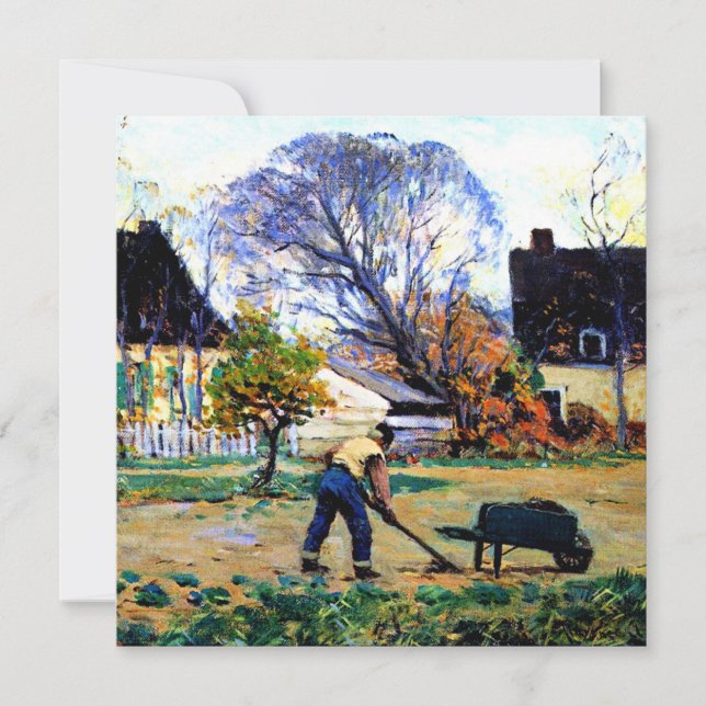 Carte Clarence Gagnon art - Scène d'automne, Baie-Saint- (Devant)
