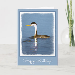 Carte Clark's Grebe Painting - Art original pour les ois