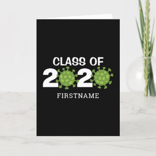 Carte Classe de 2020 Funny Virus Graduation