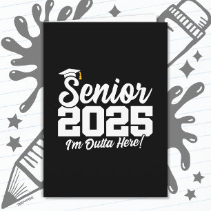 Carte Classe de 2025 Graduation High School 2025