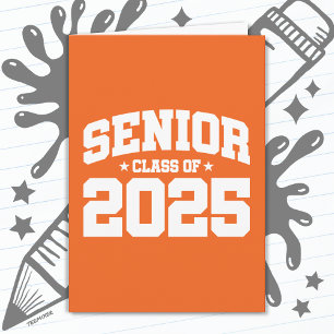 Carte Classe de 2025 Lycée Graduation Senior 2025